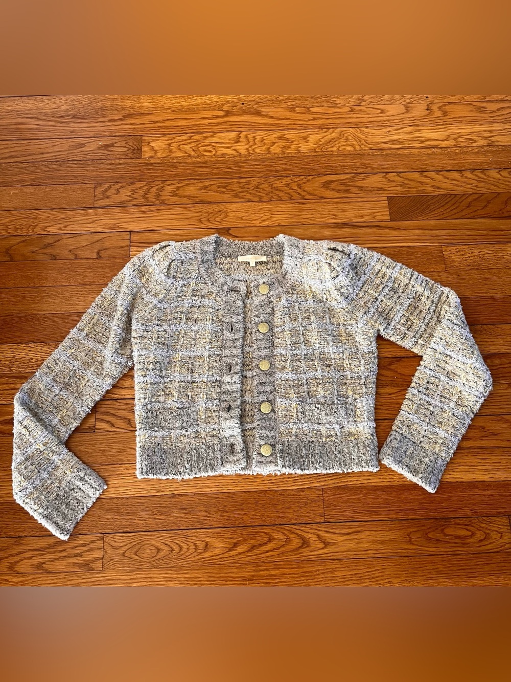 LoveShackFancy Saxson Cropped Cardigan Size Small
